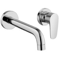 Miscelatore monocomando lavabo a parete con corpo incasso Paini Parallel 47CR208 Cromo
