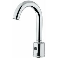 Rubinetto elettronico lavabo serie CURVE a fotocellula con alimentazione da rete 230V - Idral