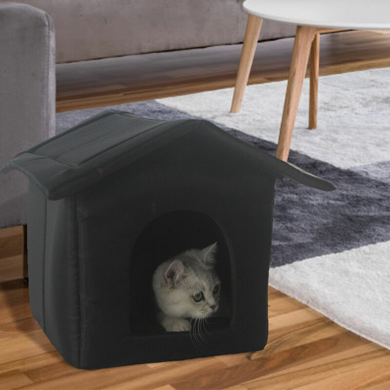 Maison Pour Chat Extérieur Isolée - Niche Imperméable Et Chaude Pour Hiver, Idéale Chat, Chien Ou Lapin