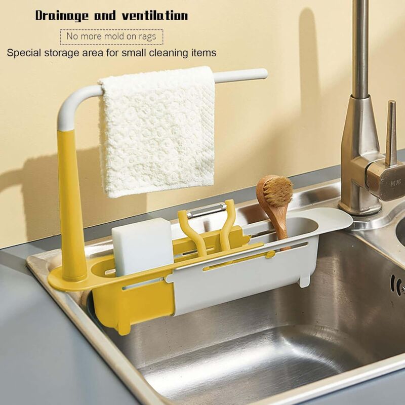 Lot De 2 Porte-éponges En Acrylique Transparent Pour évier De Cuisine