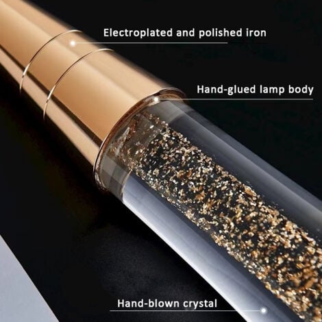 LED chandeliers, creative water droplet glass chandeliers, modern golden glass LED ceiling lights（warm light）