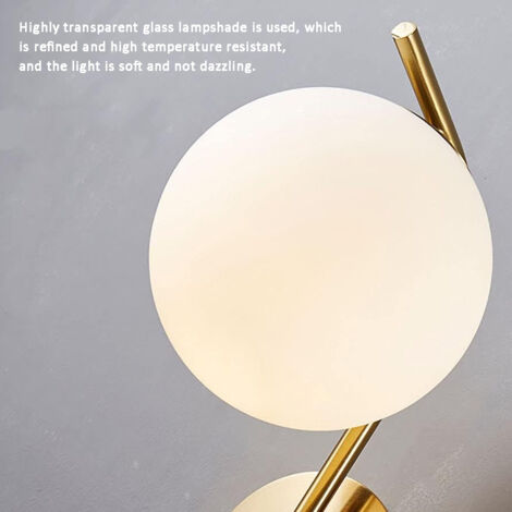 Lampe Murale De Créativité Moderne Avec Abat-Jour En Verre Boule, E27 Fini Doré Appliques Murales Luminaire Personnalité Montage Mural Lumière Pour Chambre Salon Couloir Art Mural
