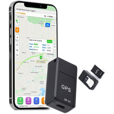 Mini Traceur GPS 2G Puce Suivi en  Réel Antivol GPS Tracker Aimanté Alarme SMS APP Compatible Téléphones Android et iPhone Traqueur Voiture, Moto, Vélo, Scooter, Sac, Enfant.