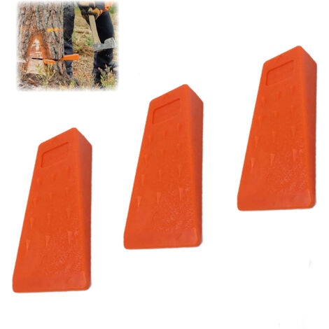 Cales d'exploitation forestière, cales en plastique ABS à pointes, solides et durables, outils d'accessoires de bûcheron (4 pièces)