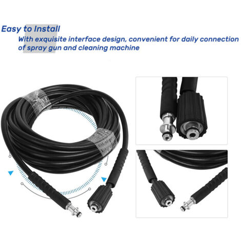Convient pour Karcher K2 K3 K4 K5 6M / 8M / 10M tuyau de pulverisation de tuyau de nettoyage sous pression 8M