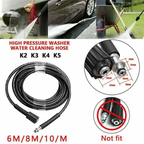 Convient pour Karcher K2 K3 K4 K5 6M / 8M / 10M tuyau de pulverisation de tuyau de nettoyage sous pression 8M