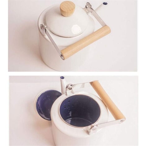 Bouilloire émaillée Théières de style japonais 2 litres pour la plupart des cuisinières halogènes Théières Kungfu  Eau