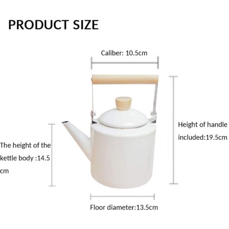 Bouilloire émaillée Théières de style japonais 2 litres pour la plupart des cuisinières halogènes Théières Kungfu  Eau