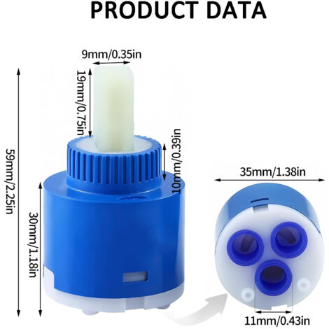 35MM Cartouche En Céramique Accessoires De Robinet - Informatique