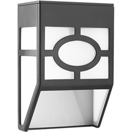 Lampe solaire murale LED étanche avec détecteur de mouvement – 2 modes réglables – Installation sans fil pour jardin et patio