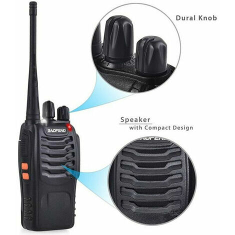 Talkies-Walkies Alecto FR-05 Pour Enfants - Portée 3 Km, 35h Veille, Idéal Jeu Extérieur - Rouge/Noir