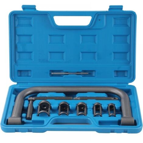 ompresseur de Ressort de soupape Kit 10 pièces Portable 5 en 1 pour Voitures Vans Véhicules Motos Moteurs Essence et Diesel Ensemble d'outils de réparation de Garage (1/5)