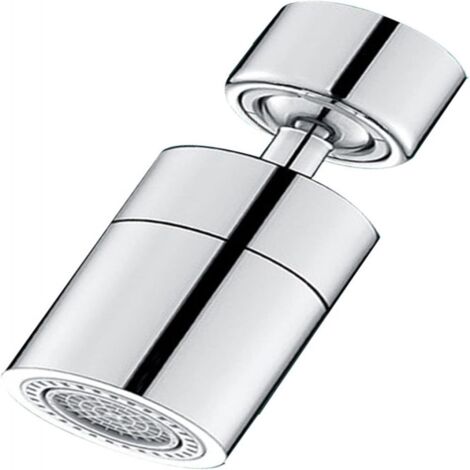 Rallonge de robinet de cuisine, protection anti-éclaboussures, joint universel, aérateur rotatif, bec verseur d'eau filtrée, aérateur, argent, deux modes (1/5)