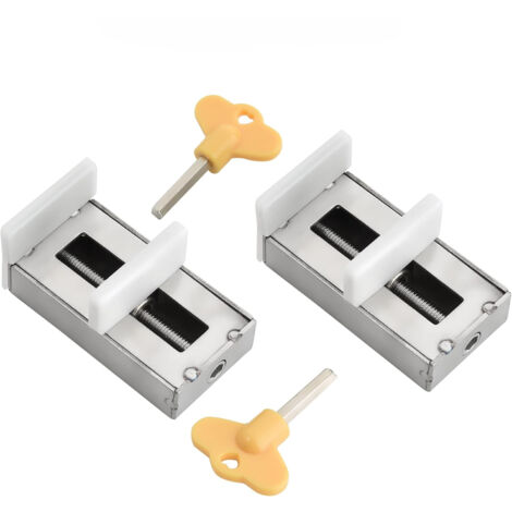 Serrure coulissante de sécurité sans poinçon pour butée de fenêtre fenêtre coulissante réglable, serrure de fenêtre coulissante