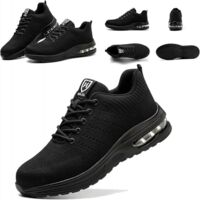 Chaussures de sécurité pour hommes et femmes, chaussures de sport de sécurité légères, confortables, antidérapantes, anti-écrasement et anti-perforation, 43