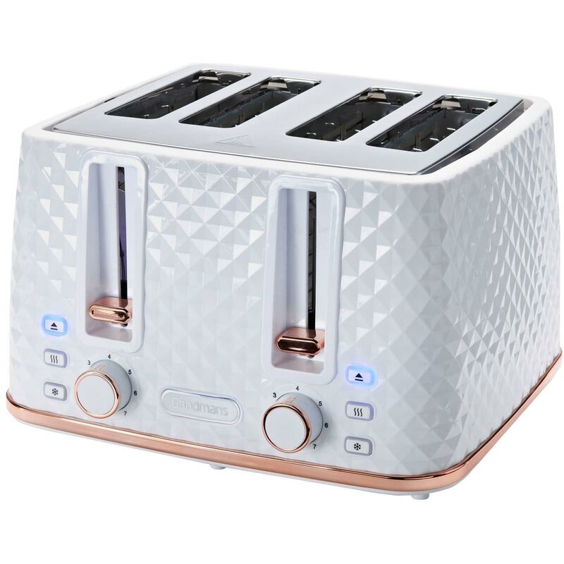 Slice Toaster Sunbeam Diamond Toaster Blue White Diamond Toaster