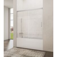 Box vasca BASIC FROST PLUS fisso + scorrevole Misura di installazione: 165-170 cm