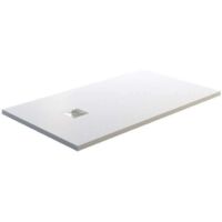 ARDESIA - PIATTO DOCCIA IN RESINA MINERALE - parete doccia - Bianco - 160X80CM