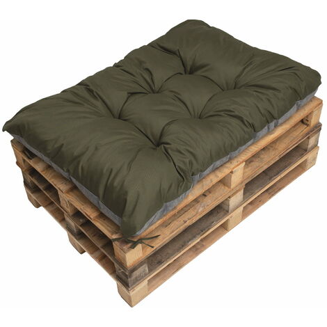 Coussin de palette 120x60cm, coussins de banc Vert, coussin de jardin, coussin extérieur/intérieur, coussins de canapé, coussin de palette