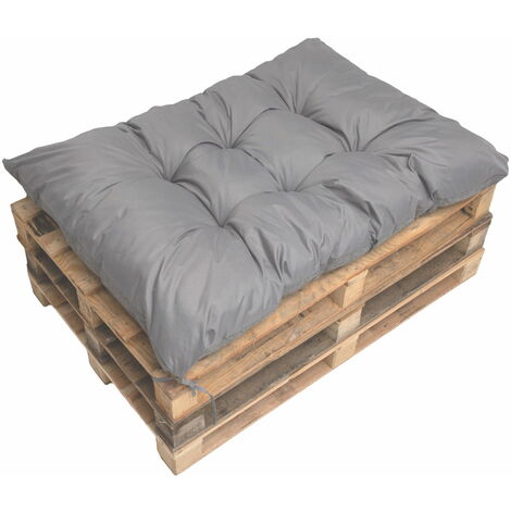 Coussin de palette 120x60cm, coussins de banc Gris, coussin de jardin, coussin extérieur/intérieur, coussins de canapé, coussin de palette