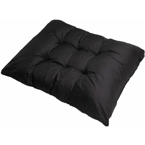 Coussin pour palettes 120 x 80cm, coussins canapé, coussin de jardin, coussin de sol/ coussin palette in-extérieur Noir, SETGARDEN (1/4)