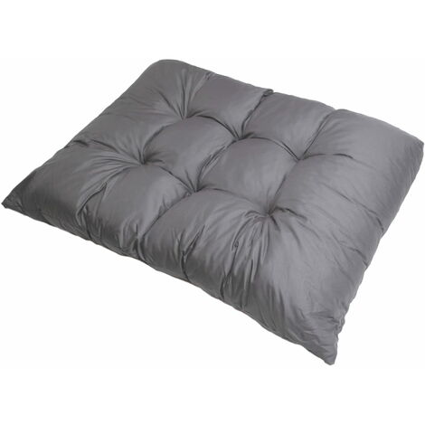 Coussin pour palettes 120 x 80cm, coussins canapé, coussin de jardin, coussin de sol/ coussin palette in-extérieur Gris, SETGARDEN (1/4)