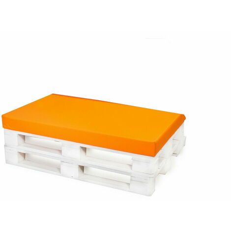 Coussin pour palette 120x60 orange, grands coussins de sol, coussins de jardin, coussins de sol pour enfants Coussin d'extérieur