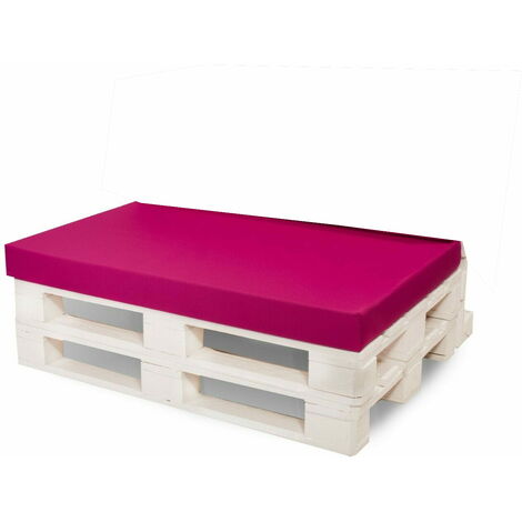 Coussin pour palette 120x50 rose, coussins de jardin, grands coussins de sol, coussins de sol pour enfants Coussin d'extérieur (1/4)