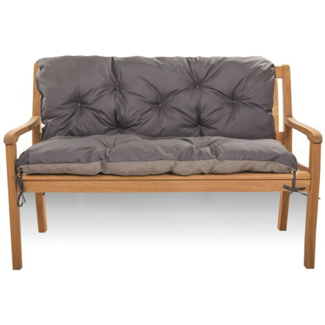 Coussin pour banc de jardin 120x50x50cm, coussin de jardin Anthracite, coussin de balançoire, coussin de banc de jardin, coussin de banc extérieur