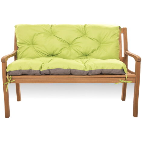 Coussin pour banc de jardin 120x60x50cm, coussin de jardin Citron vert, coussin de banc extérieur, coussin de banc de jardin, coussin de balançoire (1/5)