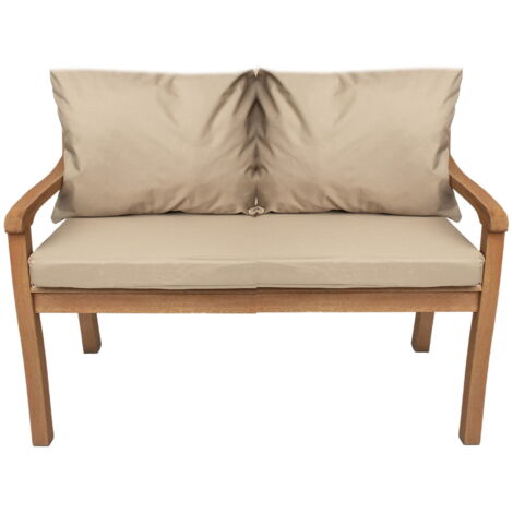 Coussin pour banc 130x60x7/2x50x56cm, Coussins pour Banquette 2 places de jardin Beige, Coussin extérieur, Coussins pour balancelle de jardin (1/5)