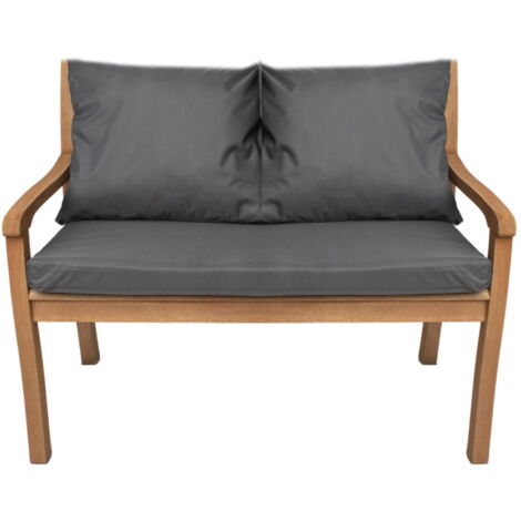 Coussin pour banc 120x50x7/2x50x56cm, Coussins pour Banquette de jardin Anthracite, Coussin extérieur/intérieur, Coussins pour balancelle de jardin (1/5)