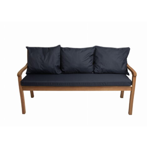 Coussins pour banc 160x50x7/3x50x56cm, coussins pour Banquette jardin Bleu foncé, coussins pour banc interieur, Coussins 3places pour balancelle (1/5)