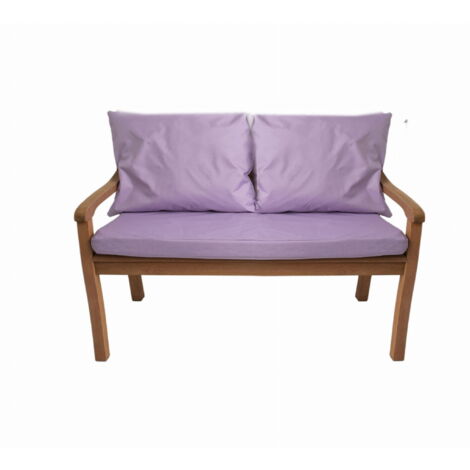 Coussin pour banc 110x50x7cm, Coussins pour balancelle de jardin Violet clair, Coussin d'assise, Coussin de dossier, Coussin extérieur/intérieur (1/5)