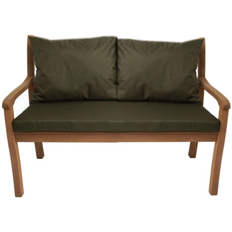 Coussin pour banc 120x50x7/2x50x56cm, Coussins pour Banquette de jardin Vert, Coussin extérieur/intérieur, Coussins pour balancelle de jardin (1/5)