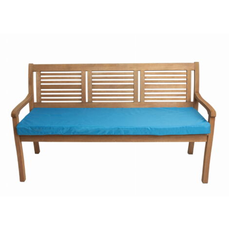 Coussin pour banc de jardin 140x50x7cm assise, coussin de balancelle de jardin Bleu, coussin d'assise plat, coussin d'extérieur de jardin (1/5)