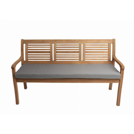 Coussin pour banc de jardin 140x50x7cm assise, coussin de balancelle de jardin Gris, coussin d'assise plat, coussin d'extérieur de jardin
