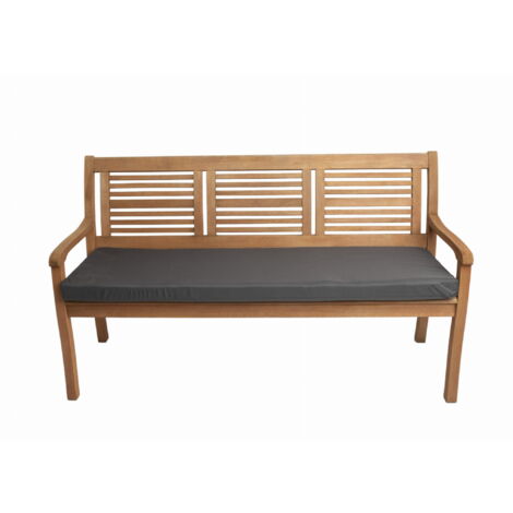 Coussin pour banc de jardin 140x60x7cm assise, coussin de balancelle de jardin, coussin d'assise plat, coussin d'extérieur de jardin Anthracite (1/5)