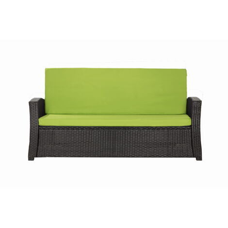 Coussins de canapé meubles de jardin en résine tressée Citron, Coussins balançoire d'extérieur 110x50x50cm Coussin pour banquette 2 places-Slim (1/5)