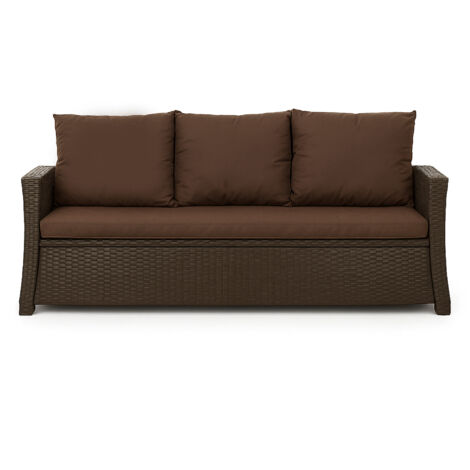 Coussins de canapé meubles de jardin en résine tressée Marron, Coussins balançoire d'extérieur 150x50x50cm Coussin de banc de jardin extérieur -Mix (1/5)