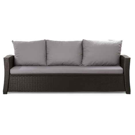 Coussins de canapé meubles de jardin en résine tressée Gris, Coussins balançoire d'extérieur 160x60x50cm Coussin de banc de jardin 3 places -Mix (1/5)
