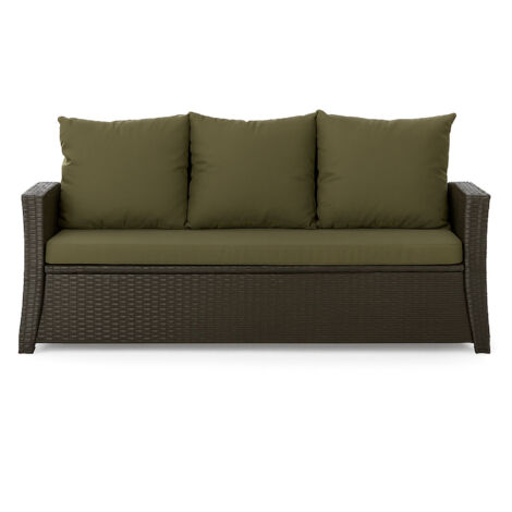 Coussins de canapé meubles de jardin en résine tressée Vert, Coussins balançoire d'extérieur 140x60x50cm Coussin de banc de jardin extérieur -Mix (1/5)