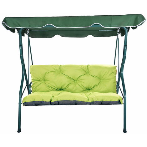 Coussins pour balancelle extérieur 180 x 60 x 50cm, Coussins de balancelle 3-2 places Chaux, SETGARDEN