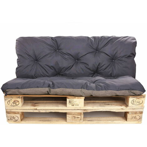 Coussins palettes 120x50 Assise et Dossier 120x40cm, coussins de palette Bleu foncé, coussins de canapé de jardin, coussin palette exterieur