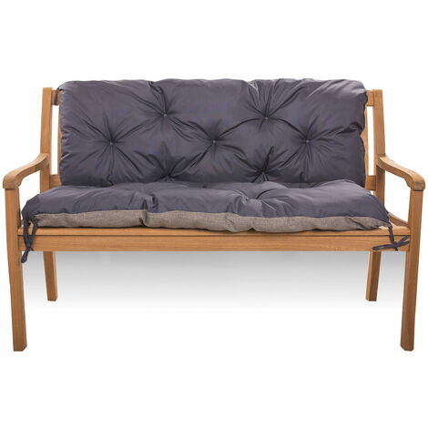 Coussin pour banc de jardin 160x60x50cm, coussin de balançoire Bleu, coussin de jardin, coussin de banc extérieur, coussin de banc de jardin