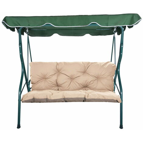 Coussins pour balancelle extérieur 180 x 50 x 50cm, Coussins de balancelle 3-2 places Beige, SETGARDEN