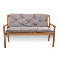Coussin pour banc de jardin 120x50x50cm, coussin de jardin Gris, coussin de balançoire, coussin de banc de jardin, coussin de banc extérieur