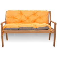 Coussin pour banc de jardin 120x60x50cm, coussin de jardin Orange, coussin de banc extérieur, coussin de banc de jardin, coussin de balançoire