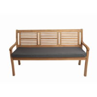 Coussin de banc de jardin 130x60x7cm assise, coussin de banc de jardin, coussin de balancelle de jardin Anthracite, coussin d'assise plat