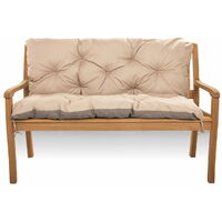 Coussin pour banc de jardin 140x50x50cm, coussin de jardin Beige, coussin de balançoire, coussin de banc extérieur, coussin de banc de jardin